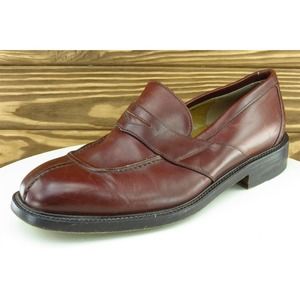 Joseph Abboud Shoes Sz 8 D Brown Penny‎ Loafer Leather Men 95462